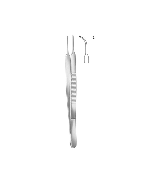 Stevens Iris Forceps 1x2 Toothed 10.5cm Stroke Curved