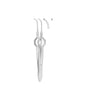 Foerster Iris Forceps Curved 1x2 Toothed 8.5cm