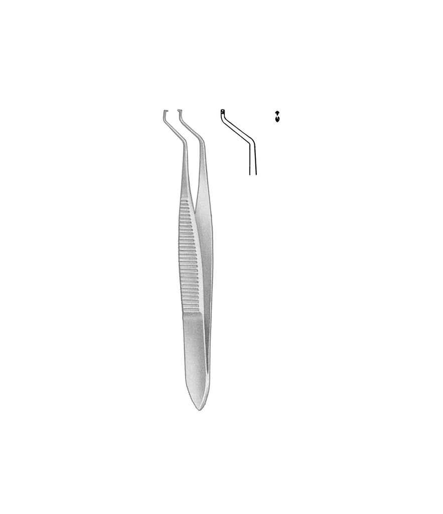 Hess Iris Forceps 1x2 Teeth 7.0cm