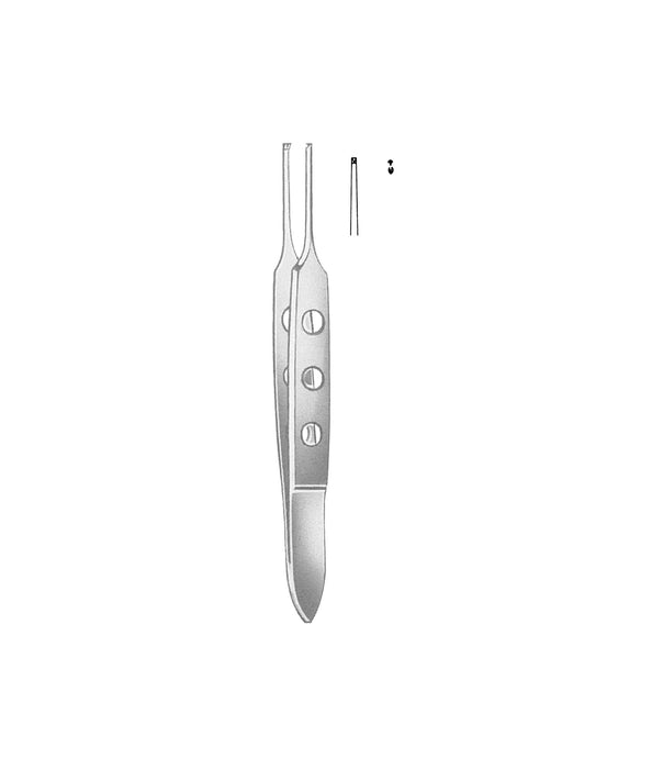 Bishop-Harmon Iris Forceps 1x2 Toothed8.5cm