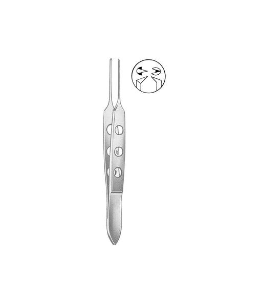 Bishop-Harman Iris Forceps Fine 1x2 Teeth 8.5cm