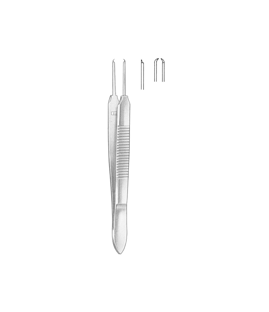 Castroviejo Fix.Forceps 1x1 Toothed Straight 9.0cm