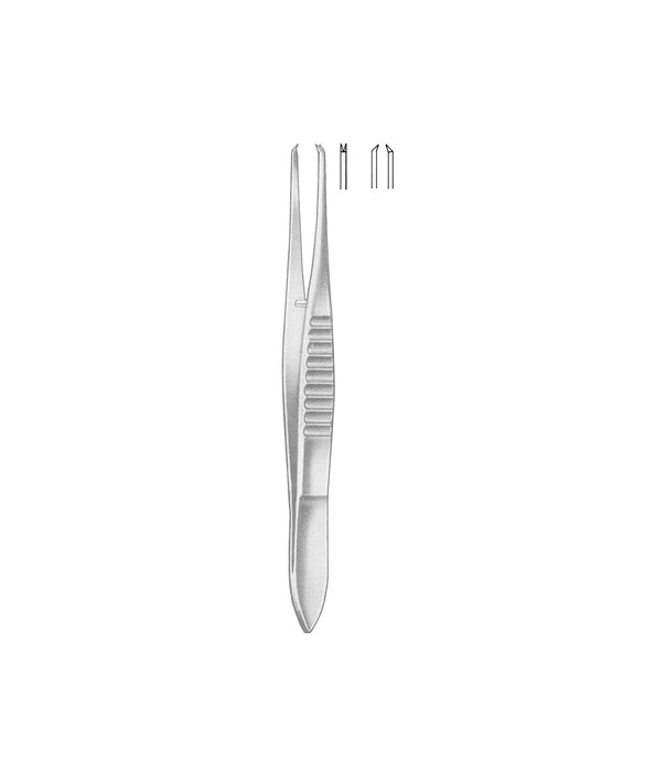 Elschnig Fixation Forcpes 1x2 Teeth 11cm