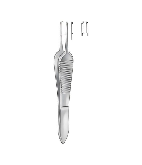 Paufique Suture Forceps 1x2 Teeth 8.5cm