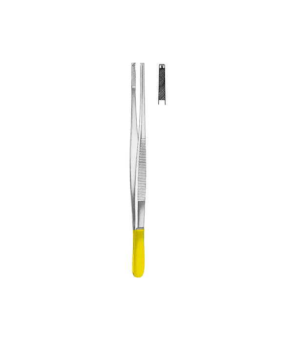 Oehler Tissue Forceps Tungsten Carbide 1x2 Teeth 25.0cm