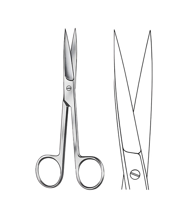 Standard Operating Scissors Straight Sharp/Sharp