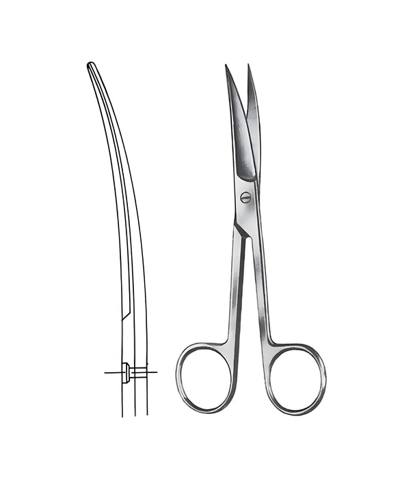 Standard Operating Scissors Curved Sharp/Sharp