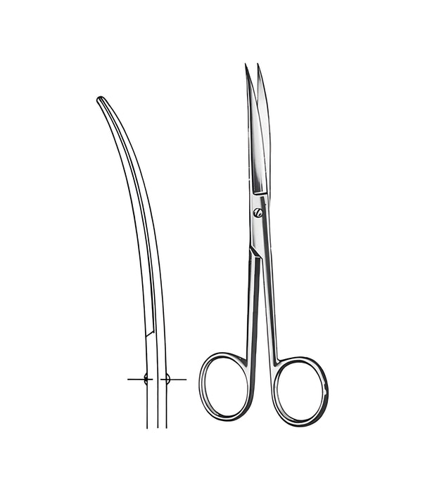 Operating Scissors Grazil Curved Sharp/Sharp