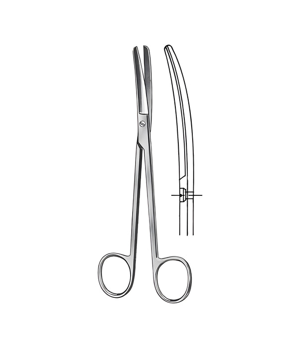 Operating and Gynaecological Scissors Curved 15.5cm