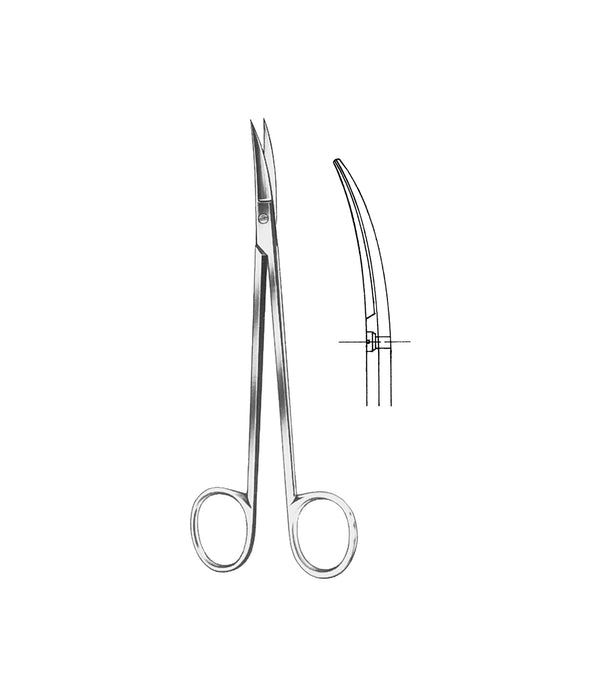 Kelly Fistula Scissors Curved
