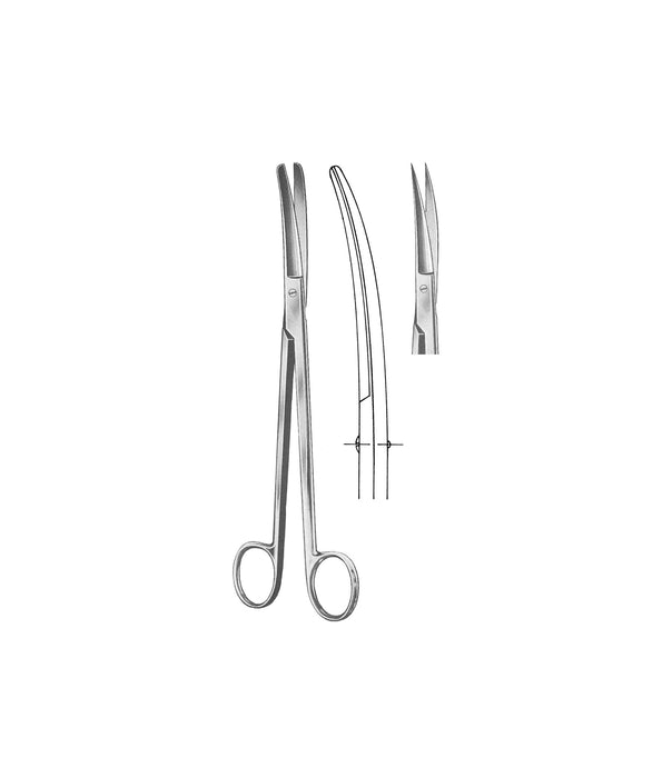 Sims Gynaecological Scissors Curved Sharp/Sharp