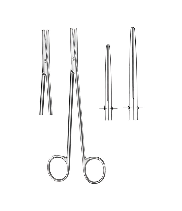 Metzenbaum-Nelson Scissors Straight Blunt/Blunt