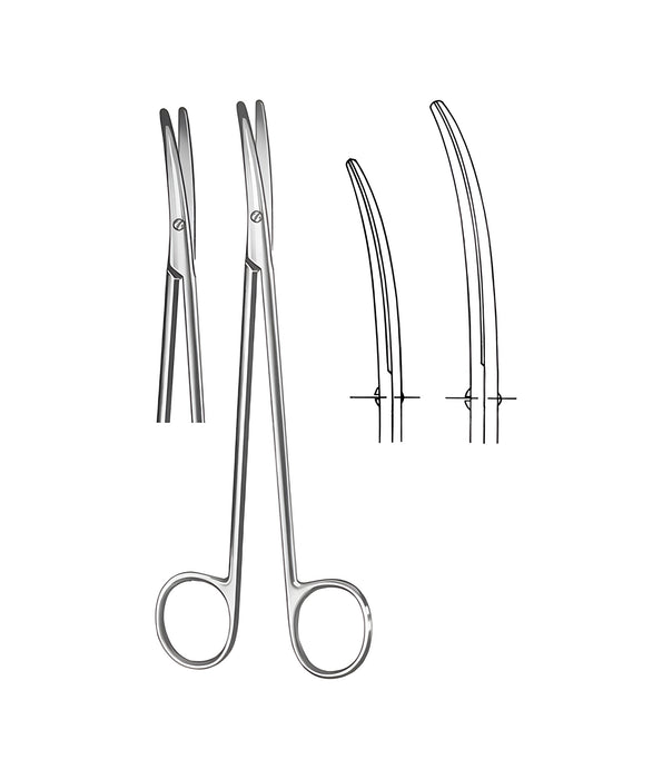 Metzenbaum-Nelson Scissors Curved Blunt/Blunt