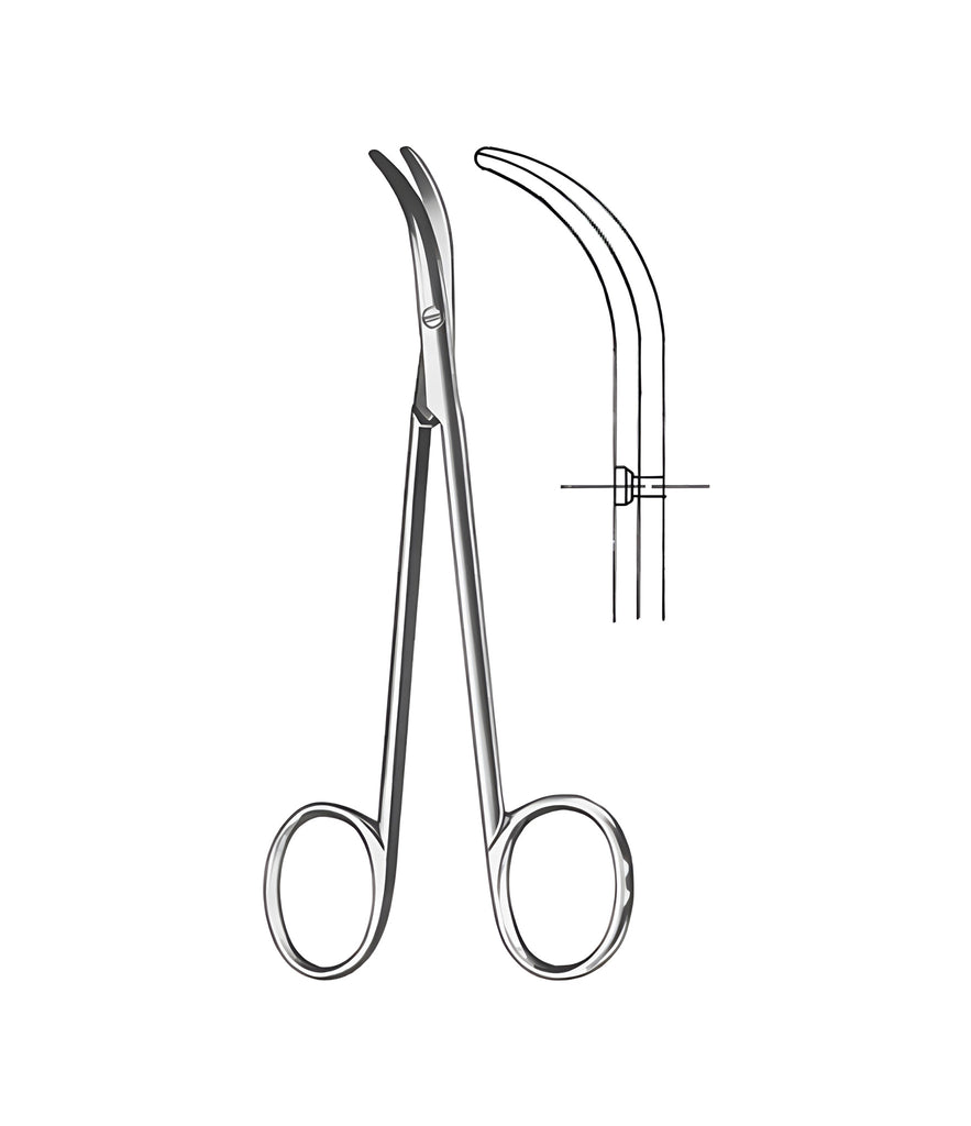 Fomon Dissecting Scissors Curved 13.5cm