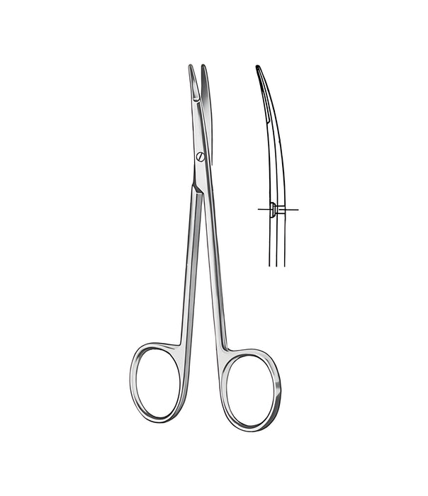 Kilner Plastic Surgery Scissors Curved