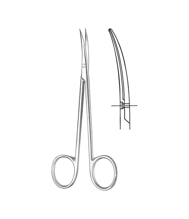 Fine Operating Scissors Curved Sharp/Sharp 11.5cm