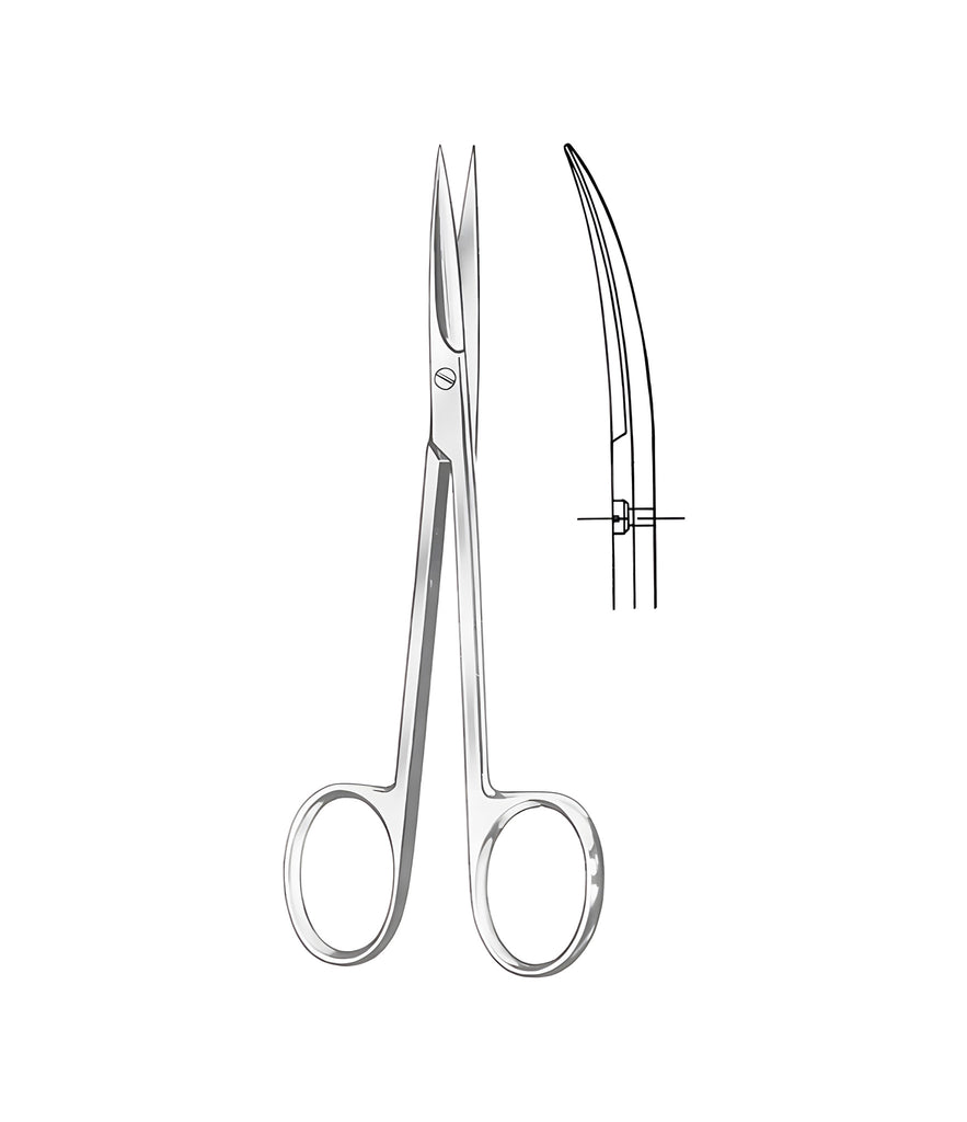 Fine Operating Scissors Curved Sharp/Sharp 13.0cm