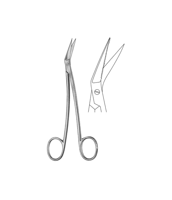 Locklin Fine Scissors Saw Edge 16.5cm