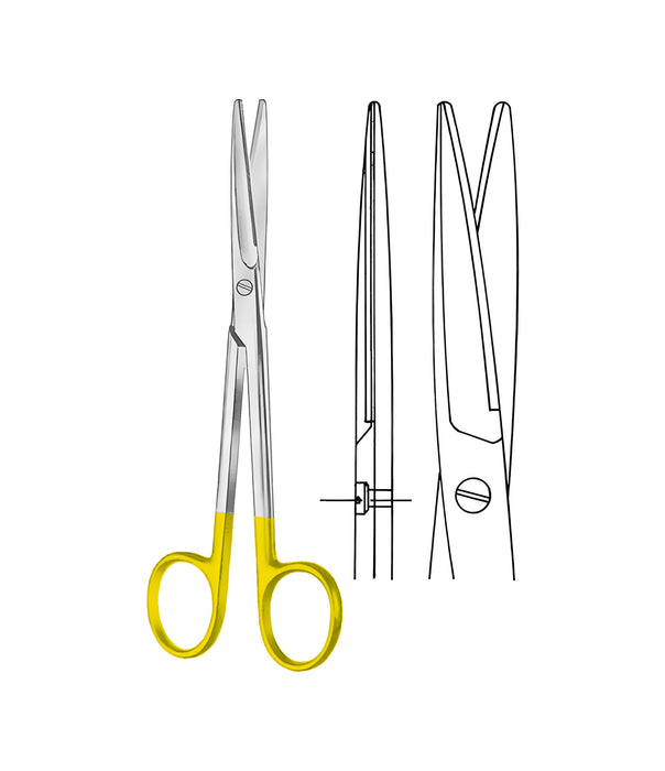 Mayo Dissecting Scissors Tungsten Carbide Straight Blunt/Blunt