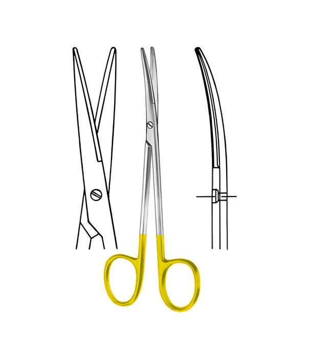 Metzenbaum Scissors Tungsten Carbide Curved Blunt/Blunt 11.5cm
