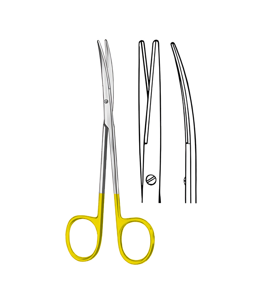 Metzenbaum-Delicate Tungsten Carbide Curved Blunt/Blunt