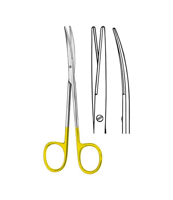 Metzenbaum-Delicate Tungsten Carbide Curved Blunt/Blunt
