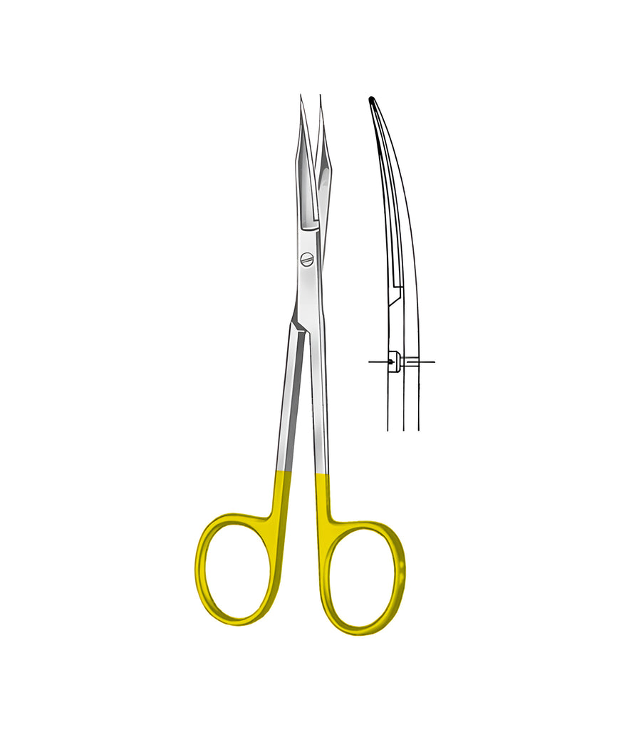 Goldman-Fox Scissors Tungsten Carbide Curved 13 cm