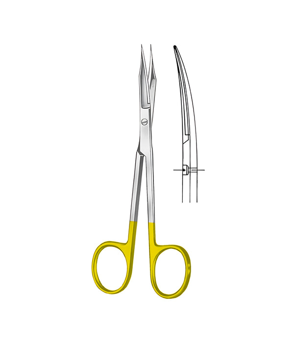 Goldman-Fox Scissors Tungsten Carbide Curved 13 cm