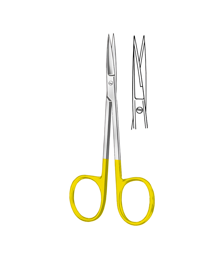 Iris Scissors Tungsten Carbide Straight Sharp