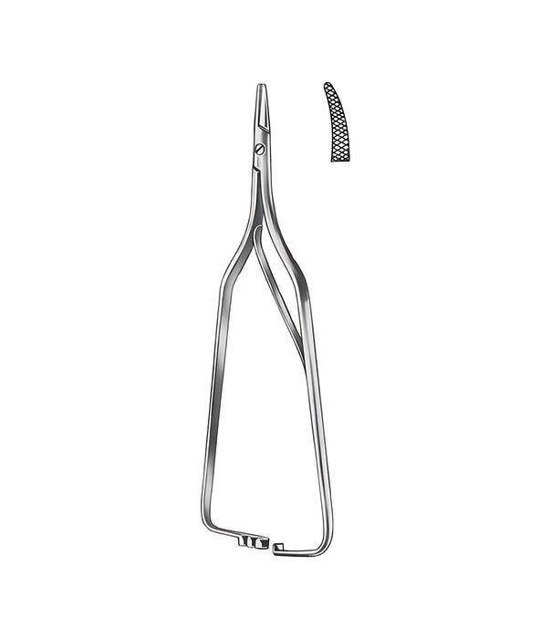 Arruga Micro-Needle Holder Curved 16 cm