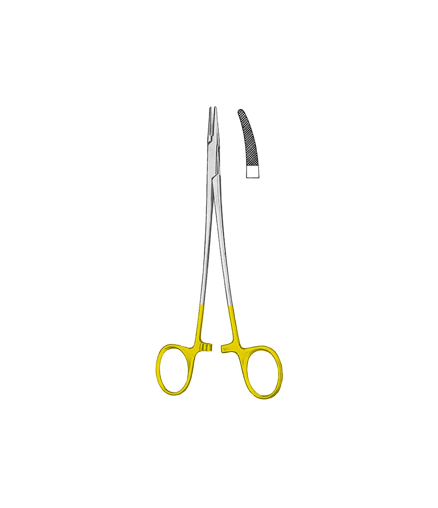 Crile-Wood Needle Holder Tungsten Carbide Curved 23.0cm