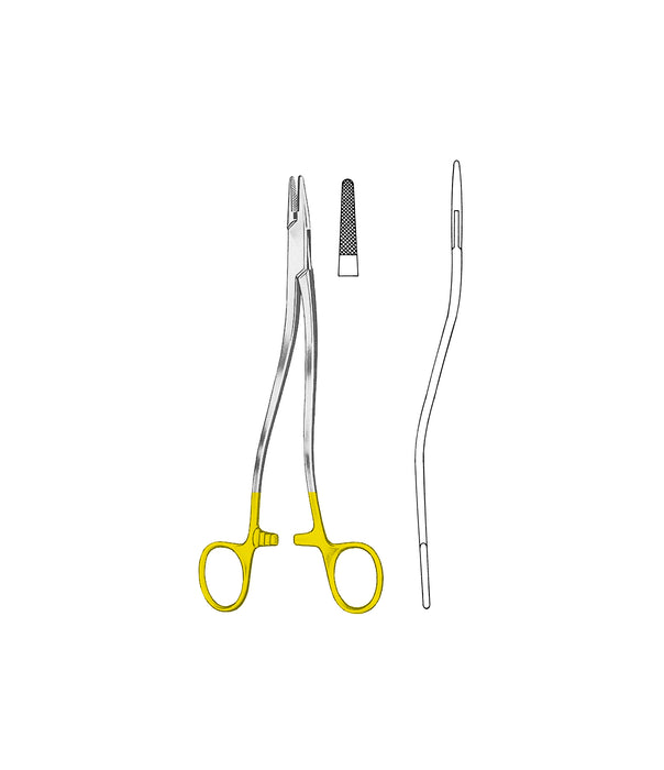 Bozemann Needle Holder Tungsten Carbide S-Curved 24cm