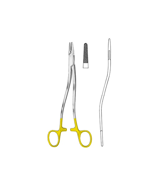Bozemann Needle Holder Tungsten Carbide S-Curved 26cm