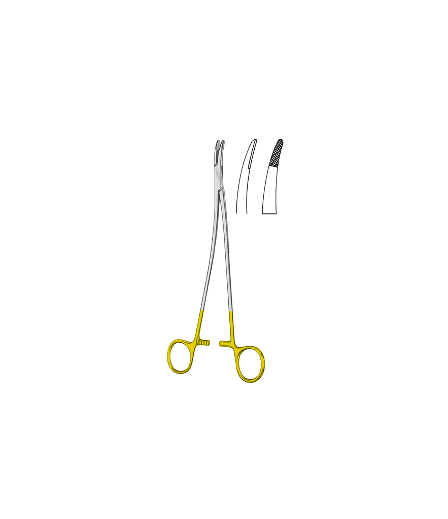 Stratte Needle Holder Tungsten Carbide Curved 23.0cm