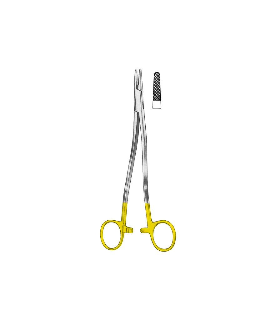 Wertheim Needle Holder Tungsten Carbide S-Curved 20cm