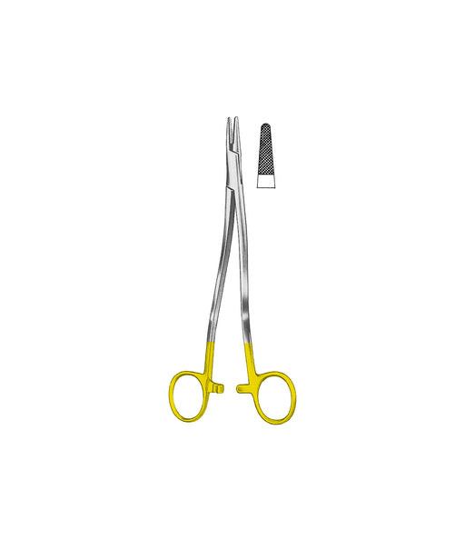 Wertheim Needle Holder Tungsten Carbide S-Curved 24cm