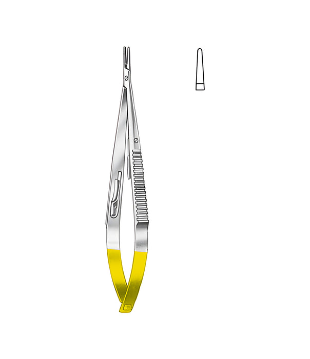 Castroviejo Needle Holder Tungsten Carbide Straight Smooth 14.0cm