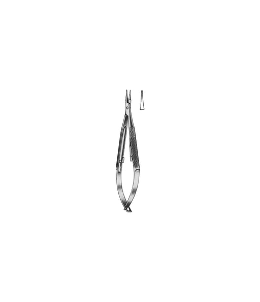Barraquer Micro-Needle Holder Ratchet Straight 14.0cm