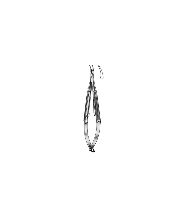 Barraquer Micro-Needle Holder Curved Ratchet 14.0cm