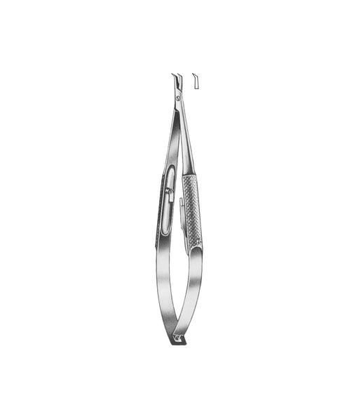 Troutman Micro-Needle Holder 12.0cm Curved Ratchet