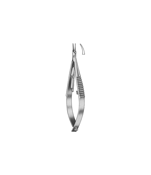 Castroviejo Needle Holder Curved Ratchet 9.0cm
