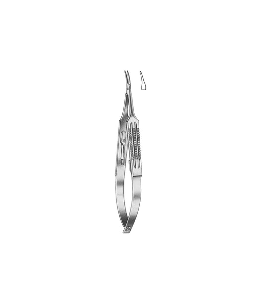 Castroviejo Needle Holder Curved Ratchet Wide Handle 14.0cm