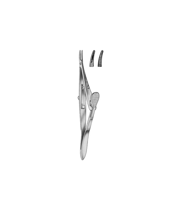 Kalt-Arruga Micro-Needle Holder Curved 14.0cm