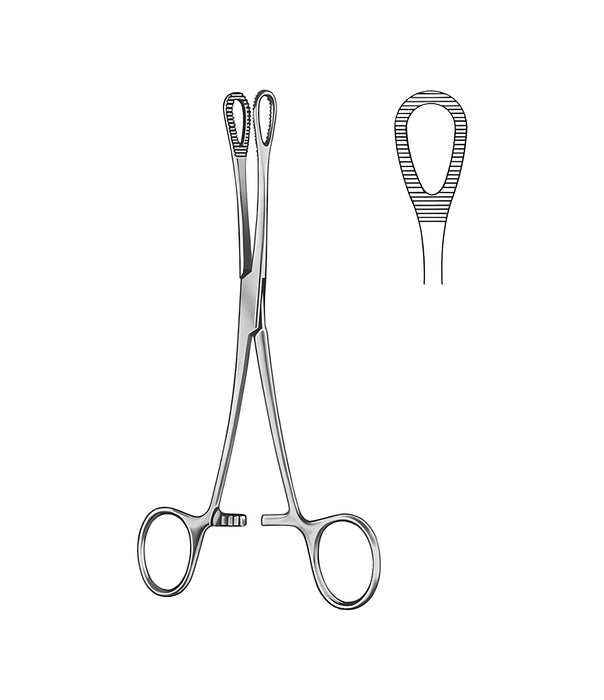 Foerster-Ballenger Forceps Straight Serrated 25cm