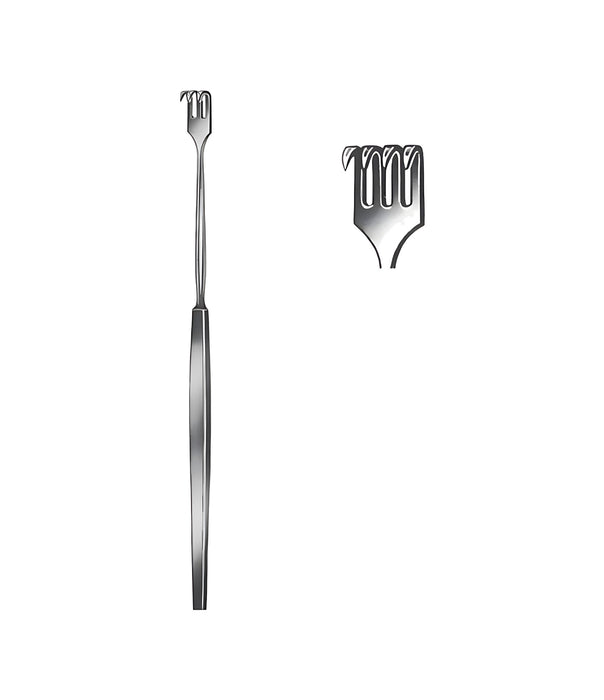 Retractor Sharp 16.0cm 4 Prongs