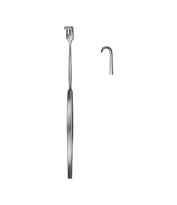 Retractor Semi-Sharp 16.0cm 1 Prong