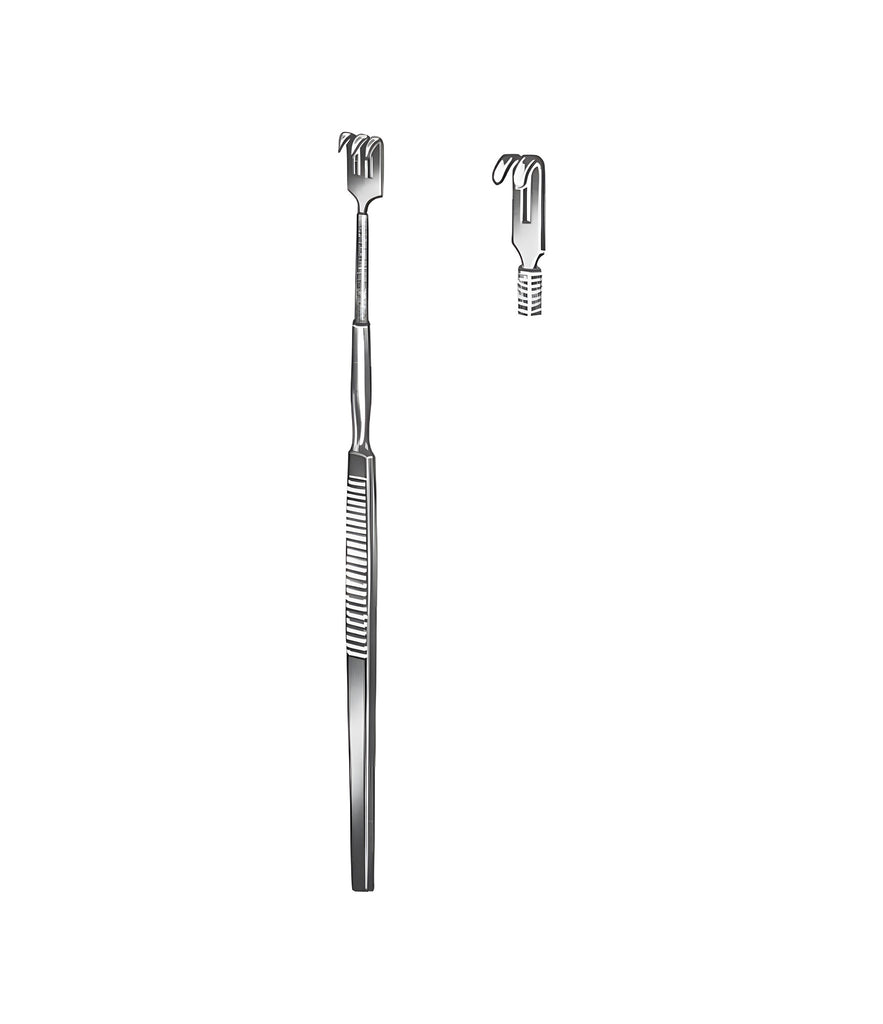 Retractor Blunt Flex.16.0cm 2 Prongs