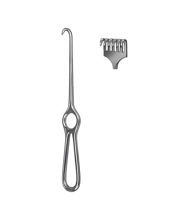 Kocher Retractor 22cm Semi-Sh. 6 Prongs
