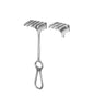 Israel Retractor 25.0cm 4 Prongs / 40x40mm