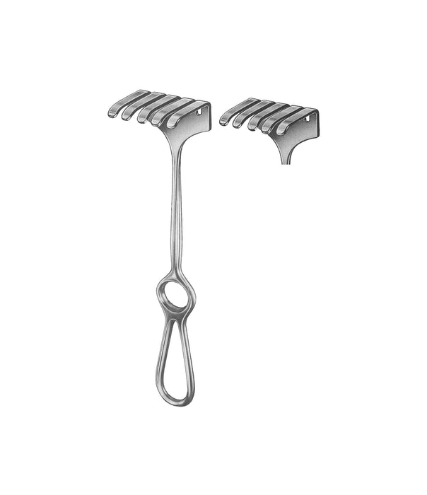 Israel Retractor 25.0cm 5 Prongs / 45x50mm